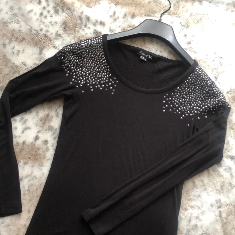 Studded Black Top